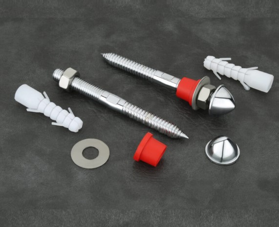 PR-169 Rack Bolt Stainless Steel Bathroom Commercial Heavy-Duty Fixing Hardware Shelf Wall Mount Anchor Anti-Rust Corrosion Proof Easy Install Professional Grade Durable Secure Threaded Heavy Load Towel Rack Bathroom Accessory Strong